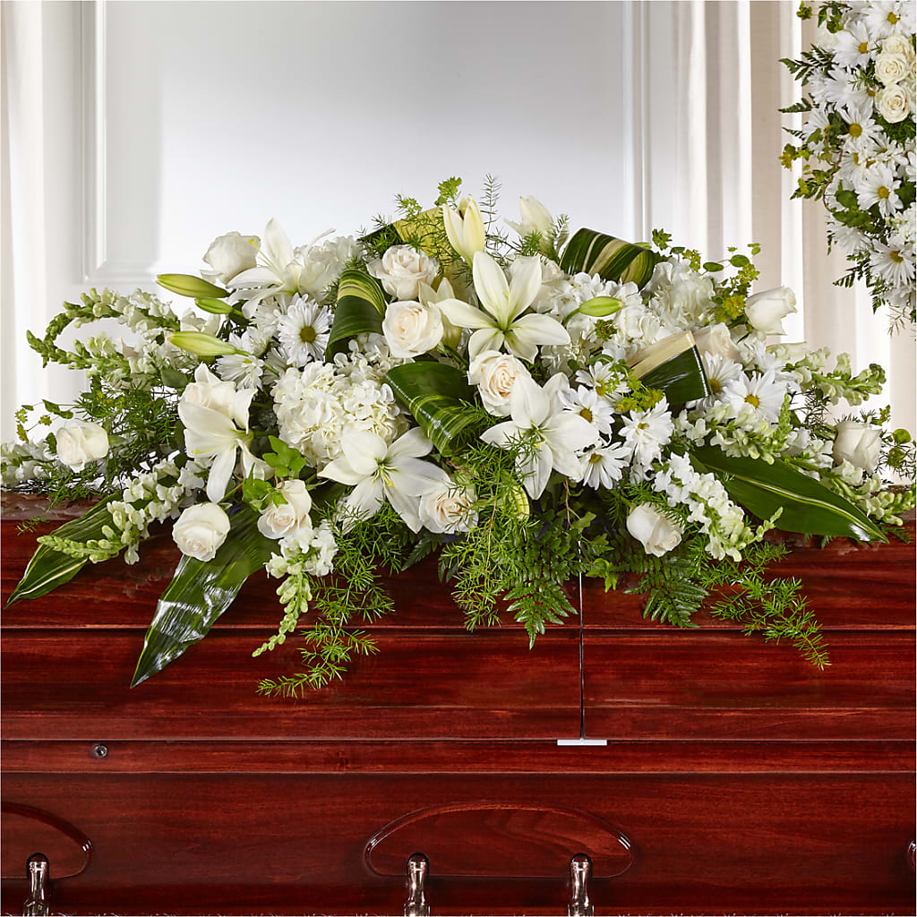 Abundance Casket Spray – Bloom Studio Llc, Indianapolis IN