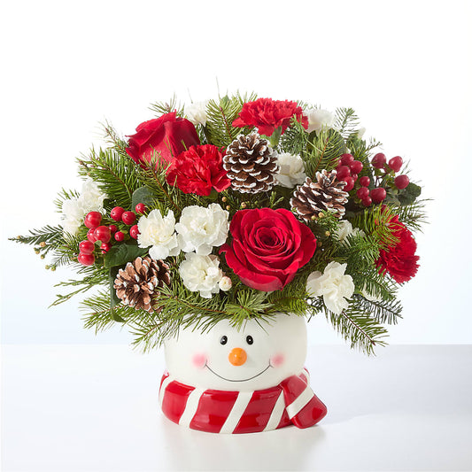 Jolly Snowman Bouquet –  Bloom Studio Llc, Indianapolis IN