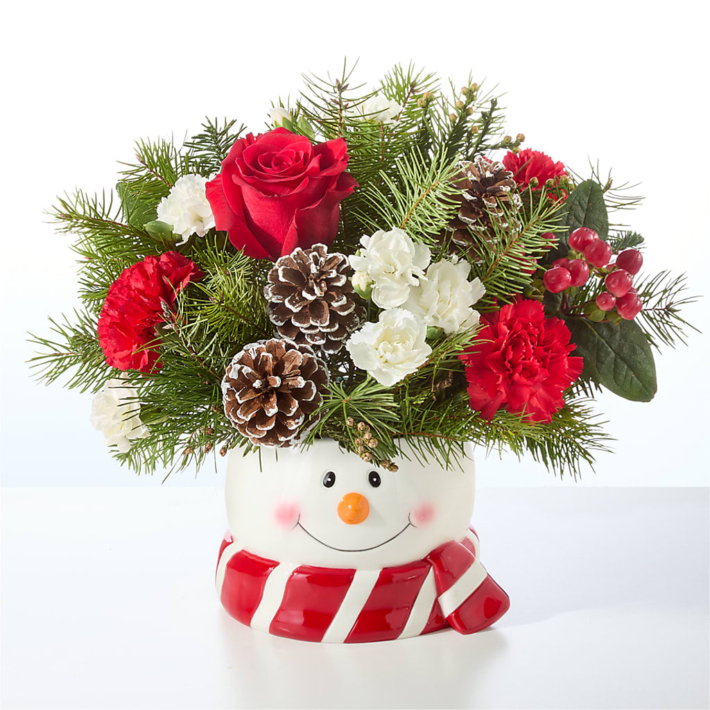 Jolly Snowman Bouquet –  Bloom Studio Llc, Indianapolis IN