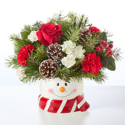 Jolly Snowman Bouquet –  Bloom Studio Llc, Indianapolis IN
