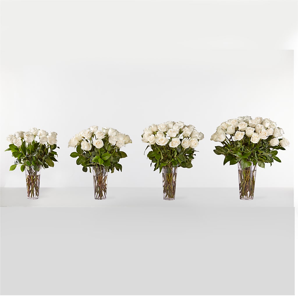 Long Stem White Rose Bouquet –  Bloom Studio Llc, Indianapolis IN