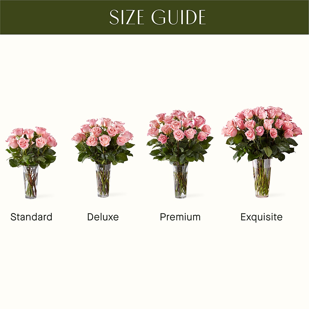 Long Stem Pink Rose Bouquet –  Bloom Studio Llc, Indianapolis IN
