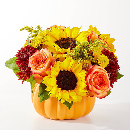 Golden Gourd Pumpkin Bouquet –  Bloom Studio Llc, Indianapolis IN