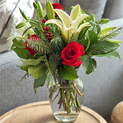 Sparkling Snowflakes Bouquet –  Bloom Studio Llc, Indianapolis IN