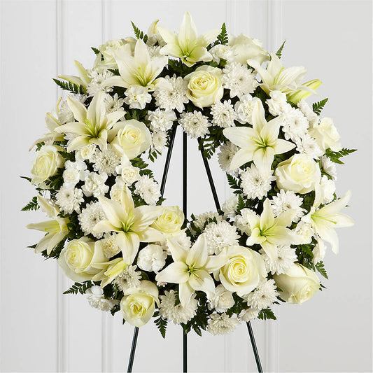 Treasured Tribute Wreath –  Bloom Studio Llc, Indianapolis IN