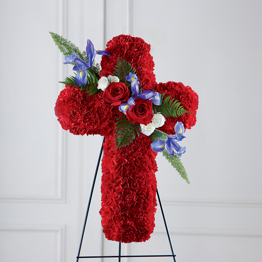 Faithful Hero Floral Cross –  Bloom Studio Llc, Indianapolis IN