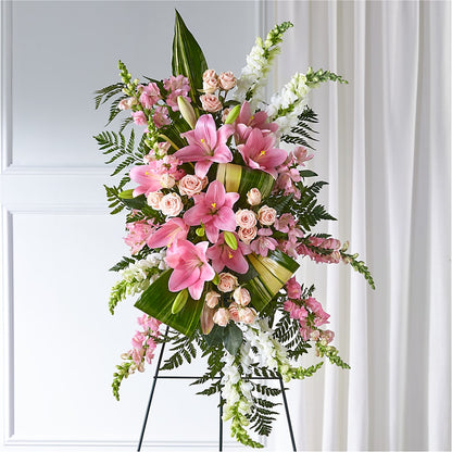 Elegant Embrace Standing Spray –  Bloom Studio Llc, Indianapolis IN