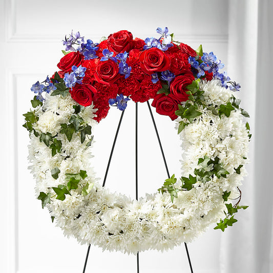 Patriotic Passion Wreath –  Bloom Studio Llc, Indianapolis IN