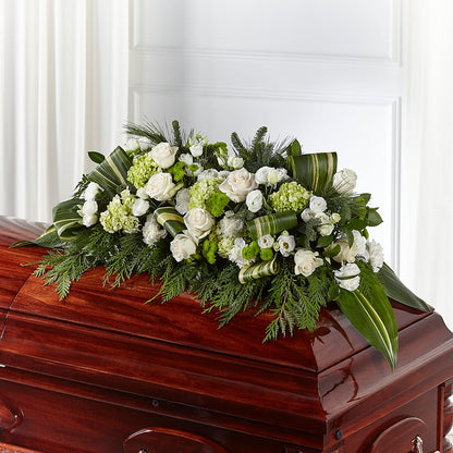 Hopeful Gesture Casket Spray –  Bloom Studio Llc, Indianapolis IN