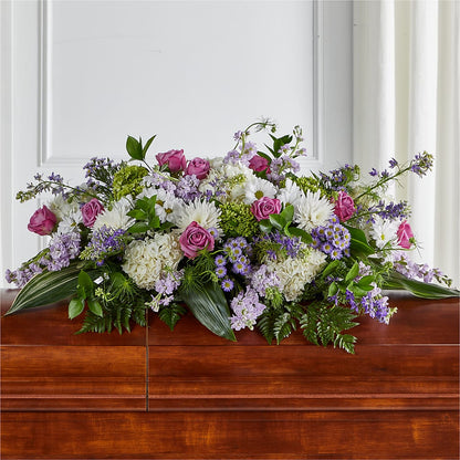 Meadows of Serenity Casket Spray –  Bloom Studio Llc, Indianapolis IN