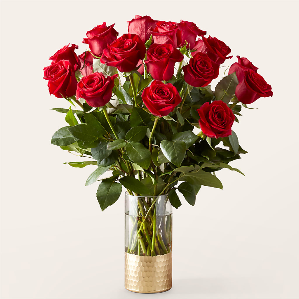 Bouquet de roses rouges classiques « Amour »