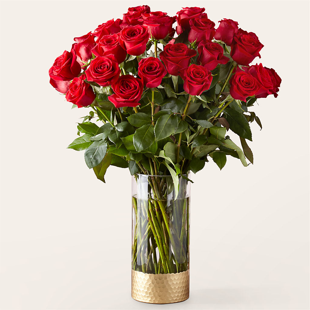 Bouquet de roses rouges classiques « Amour »