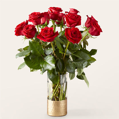 Bouquet de roses rouges classiques « Amour »