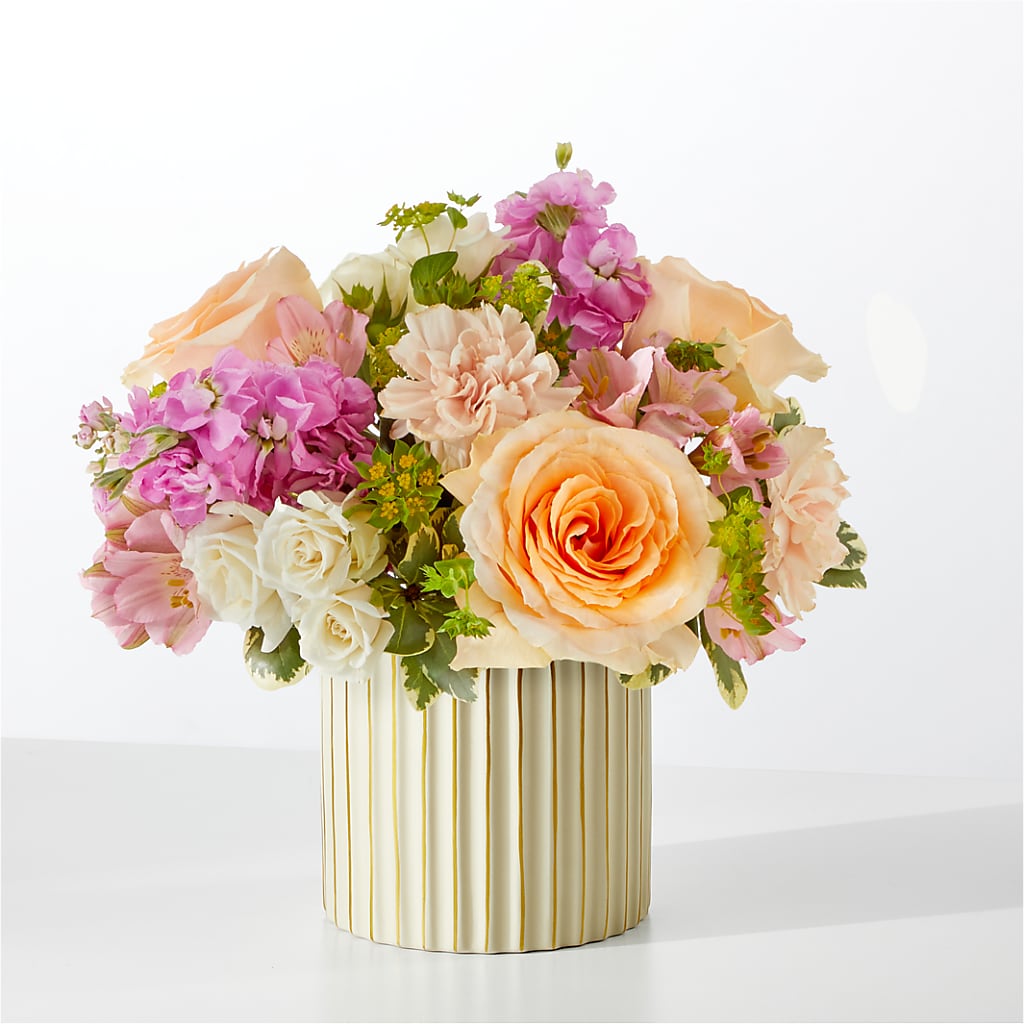 Paradise Bouquet with Ivory Vase –  Bloom Studio Llc, Indianapolis IN