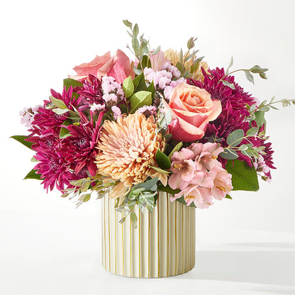 Berry Cobbler Bouquet with Ivory Vase –  Bloom Studio Llc, Indianapolis IN