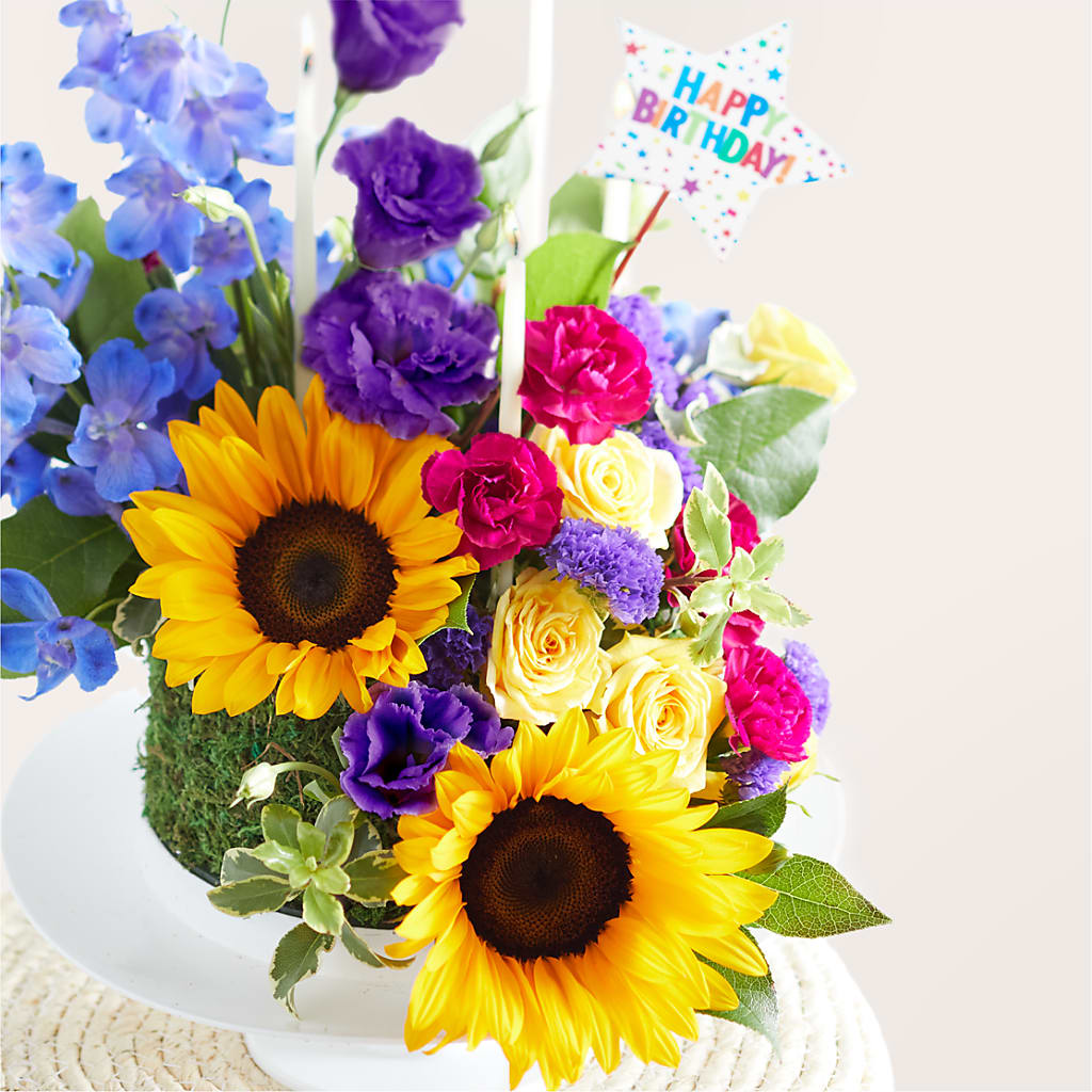 Star of the Day Floral Cake –  Bloom Studio Llc, Indianapolis IN