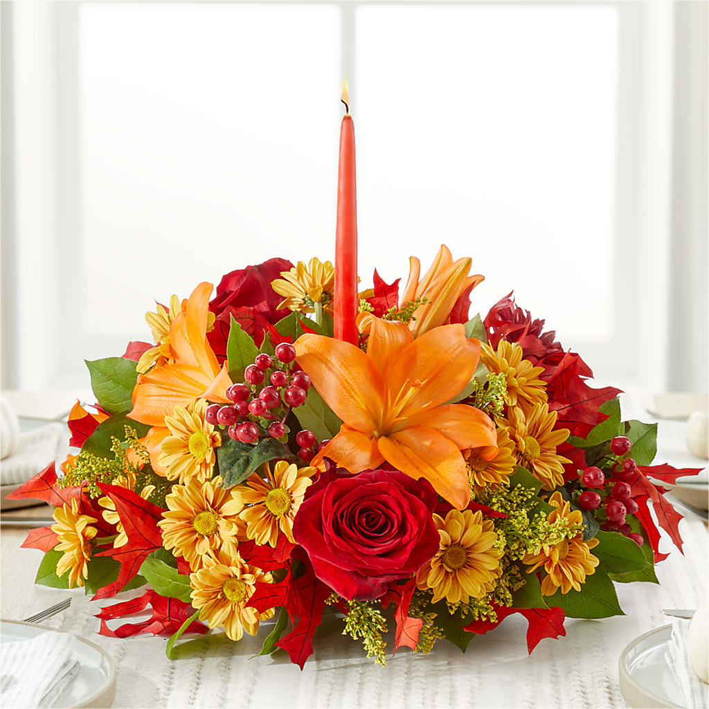 Autumn's Embrace Centerpiece –  Bloom Studio Llc, Indianapolis IN