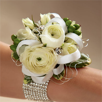 White Wedding Corsage –  Bloom Studio Llc, Indianapolis IN